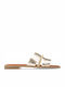 Women's Flat Sandals Gold