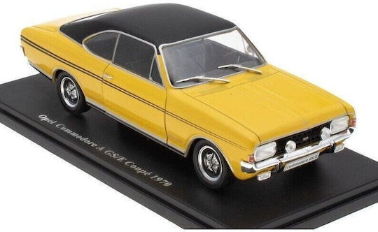 Opel Commodore A Gs E Coupe Galben 1970 Scara 1:24 Model Replica Metalică