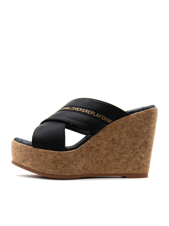 Replay Sommer Damenplattformen Schwarze