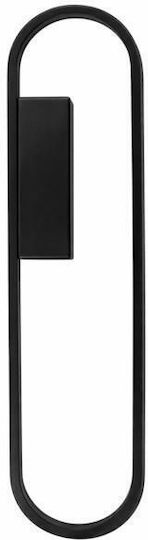 Eurolamp Elix Classic Wall Lamp with Integrated LED and Warm White Light Black 10x3.5x50cm