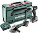 Metabo Combo Set 2.4.2 Set Roată Unghiulară & Mașină de Găurit 18V cu 2 Baterii 4Ah