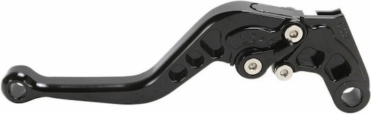 Powerstands Racing Μανέτα Συμπλέκτη Clickn Roll Αλουμινένια Ρυθμιζόμενη Κοντή 00-00431-22 Για Yamaha Yzf-r1 1000 99-14 Μαύρο