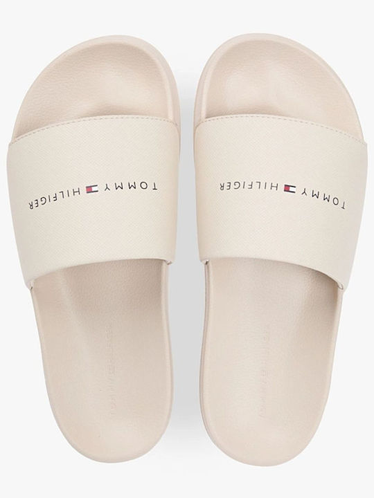 Tommy Hilfiger Ανδρικά Slides Ανατομικά Μπεζ