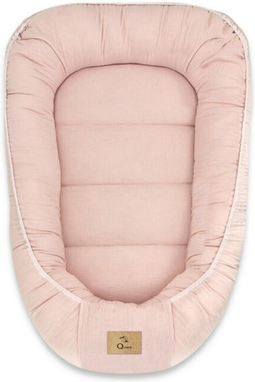 Qmini Baby-Kissen Nest Powder Pink 55x75cm