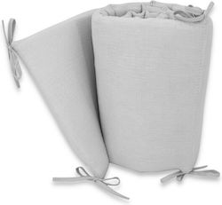 Qmini Crib Bumper Standard Inside Gray 30x180cm Qmini Crib Bumper Standard Inside Gray 30x180cm
