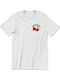 Hello Kitty Crest Bow T-shirt White Unisex Snr-1-hks006-wh
