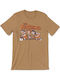 Flintstones Biking T-shirt Old Gold Unisex Wb-1-flint006-og