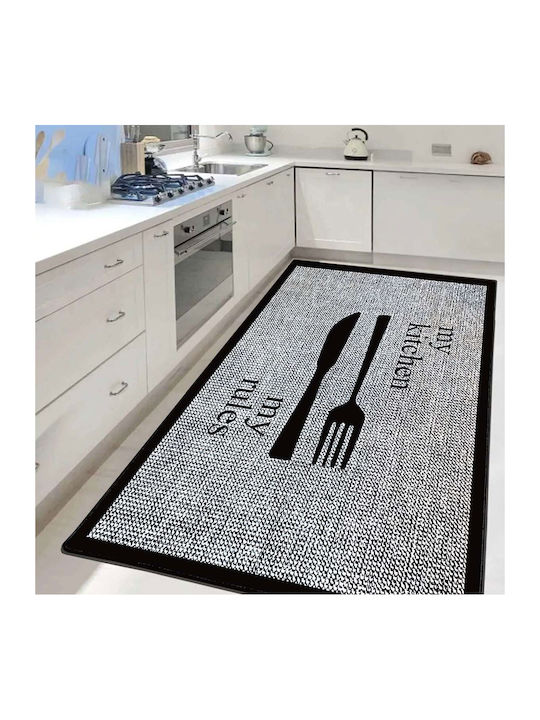 Conceptum Hypnose Outen 287 Ορθογώνιο Χαλάκι Κουζίνας Grey-black 100x200εκ.