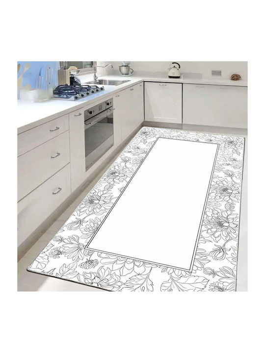 Conceptum Hypnose Orplaua 287 Rechteckige Küchenmatte Weiß 100x160cm