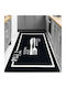 Conceptum Hypnose Leslure 287 Ορθογώνιο Χαλάκι Κουζίνας Black-white 140x190εκ.
