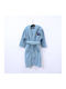 Linea Home Kids Bathrobe Blue Hooded