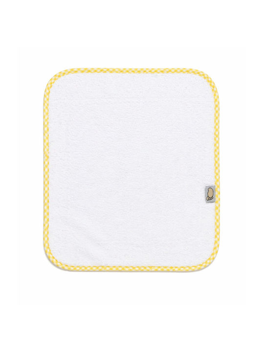 Figlio Bino Double Terry Shoulder Burp Cloth Yellow Without Embroidery