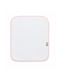 Figlio Bino Double Terry Shoulder Burp Cloth Without Embroidery White Pink