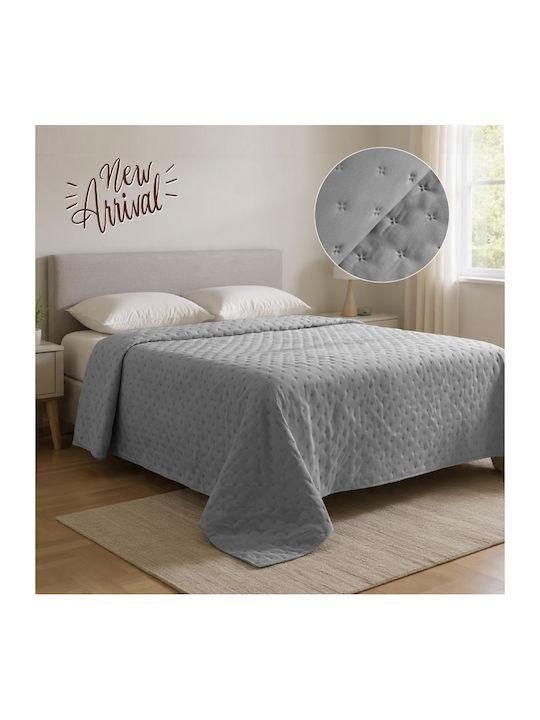 Isadore Lorraine Single Gray Light Coverlet 160x240cm