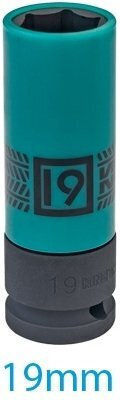 King Tony Long Thin-walled Impact Socket Sleeve 1/2'' 19mm*80