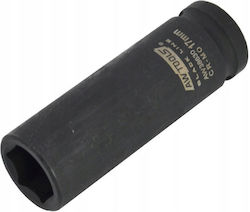 Awtools Impact Wrench Awtools Impact Socket 6k 1/2" Long 17 Mm Black Line