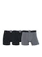 Boxeri pentru Bărbați Negru-Negru-Gri 3Pack