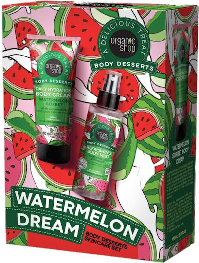Organic Shop Watermelon Dream Skin Care Set for Moisturizing 2 Pieces