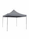 Homeplus Foldable Garden Gazebo Gray 3x3m