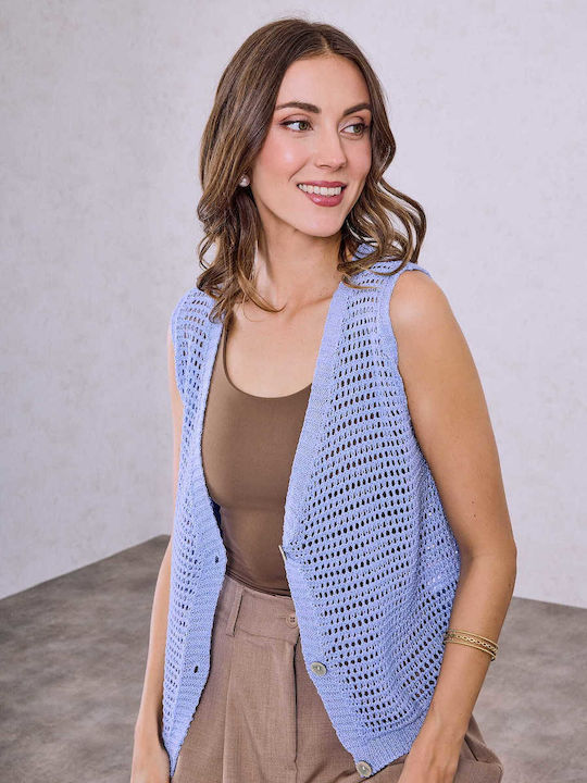 Celestino Women's Knitted Perforated Light Blue...