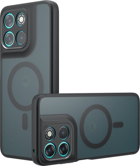 Techsuit Purefrost Umschlag Rückseite Silikon Schwarz Motorola Moto G77 / G67