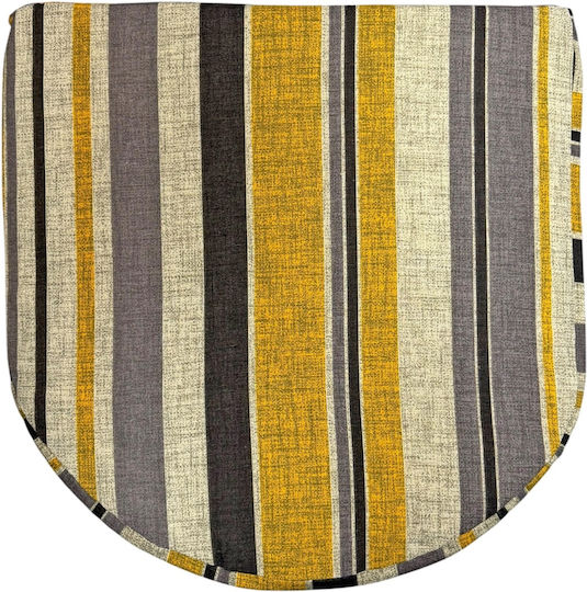 Perna Scaunului De Grădină Potcoavă Galben Muștar 44x44cm
