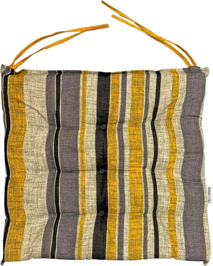 Garden Chair Cushion Yellow Mustard 40x40cm