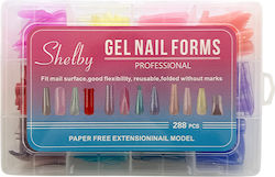 Beauty Salon False Nail Tips Colored 288 Pieces
