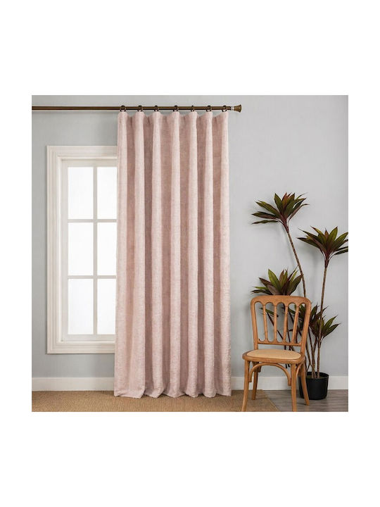 Galifas Κουρτίνα με Τρέσα Rusty Pink 270x270εκ.