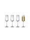 Lyngby Lyngby Glas Set Brillen Champagner Kelch Kristall 300ml 4 Stück