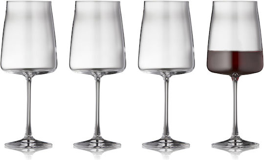 Lyngby Glass Set Glasses for White and Red Wine Made of Crystal Goblets 540ml 4 Pieces