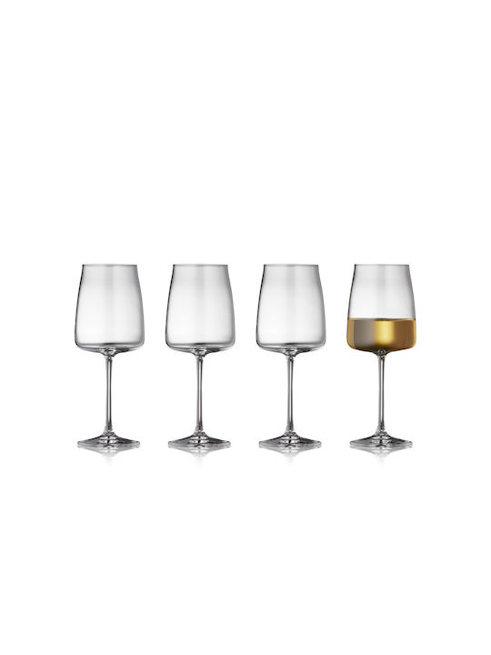 Lyngby Glass Set Glasses for White Wine Crystal Goblet 430ml 4 Pieces