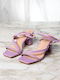 Damen Sandalen Mit Leder Lila