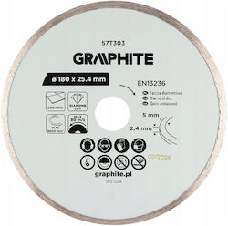 Graphite Diamond Cutting Disc Full 180 X 25.4 Mm Wet Graphite Diamond Cutting Disc Full 180 X 25.4 Mm Wet