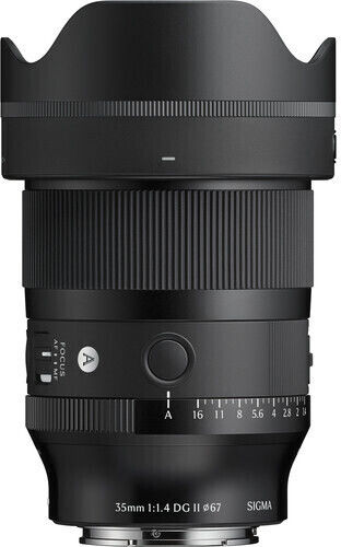 Sigma Full Frame Camera Lens 35mm f/1.4 DG II Art Wide Angle for Sony E Mount Black