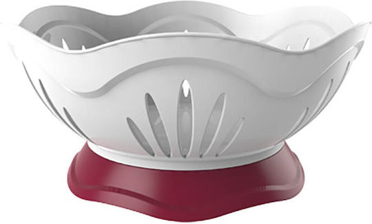 Bama Folia Obstschale Kunststoff Weiß 29,5x29,5x14cm