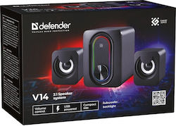 Defender V14 2.1 Cu Putere 11W Negru