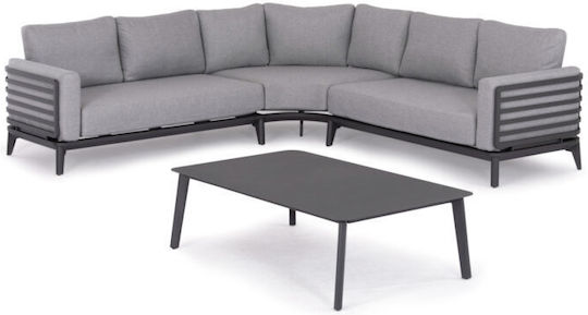Garten- und Outdoor-Möbelsets Wohnzimmer Typsatz 4 Stück Dunkelgrau Garten- und Outdoor-Möbelsets Wohnzimmer Typsatz 4 Stück Dunkelgrau