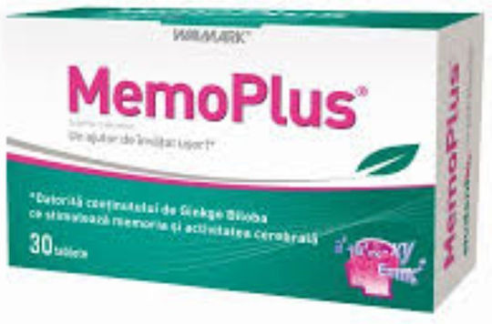 Walmark Memoplus 10mg Supliment pentru Memorie și Concentrare 30 Comprimate