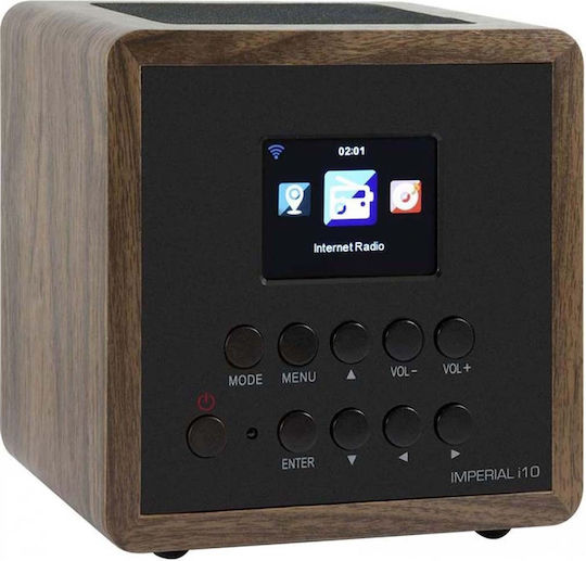 Imperial Модел i10 Настолен Радиоприемник DAB+ с Bluetooth и USB Кафяв