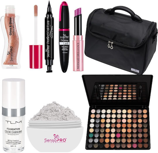 Back To School Make-up-Paletten und Sets #05 + Geschenk Lipgloss Abdeckstift Pulver