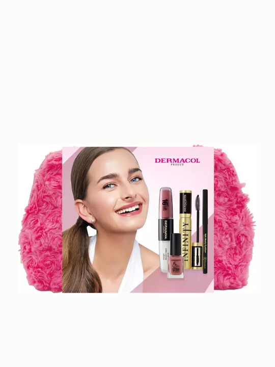 Dermacol Infinity Set Cadou Față Nuanță Negru Roz