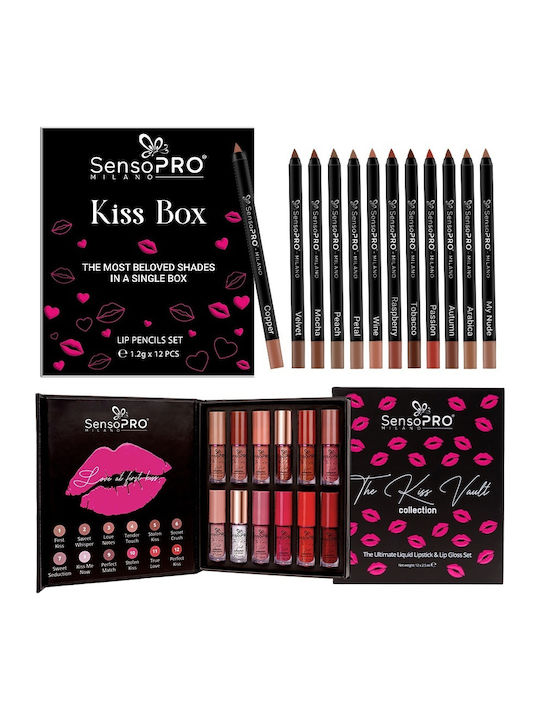 Set Machiaj Buze Hollywood Kiss Sensopro Milano