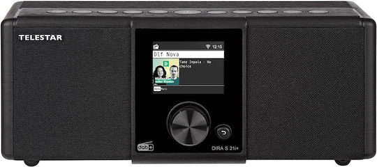 TELESTAR DIRA S21i+ Επιτραπέζιο Ραδιόφωνο Ρεύματος DAB+ με Bluetooth και USB Μαύρο