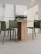 Capua Dining Table Wooden Artisan Oak 80x80x76cm