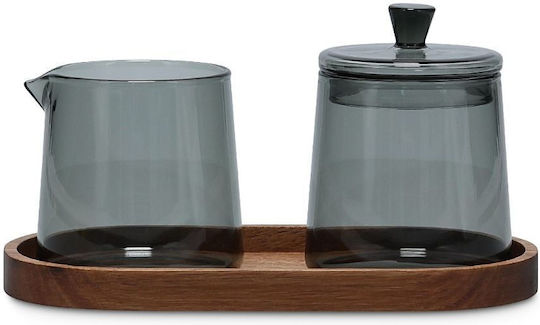 Salt&pepper 800204 Set Milk Jug & Sugar Bowl Luma 230ml Smoke Gray