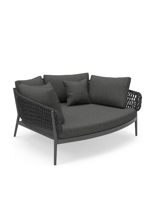 Camellia Διθέσιος Καναπές Εξωτερικού Χώρου Rattan 164x144x70cm