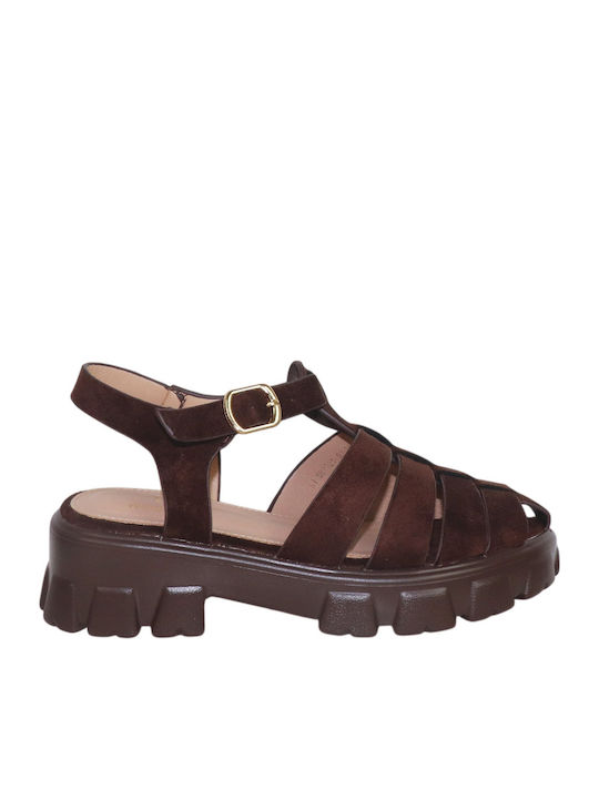 Alessia Viani Damen Sandalen Braune