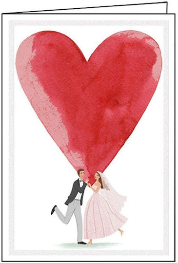 Marriage Greeting Card Envelope Glitter Gollong Heart