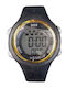 Digital Herrenuhr 40mm Batterie mit Gummi Armband Schwarz